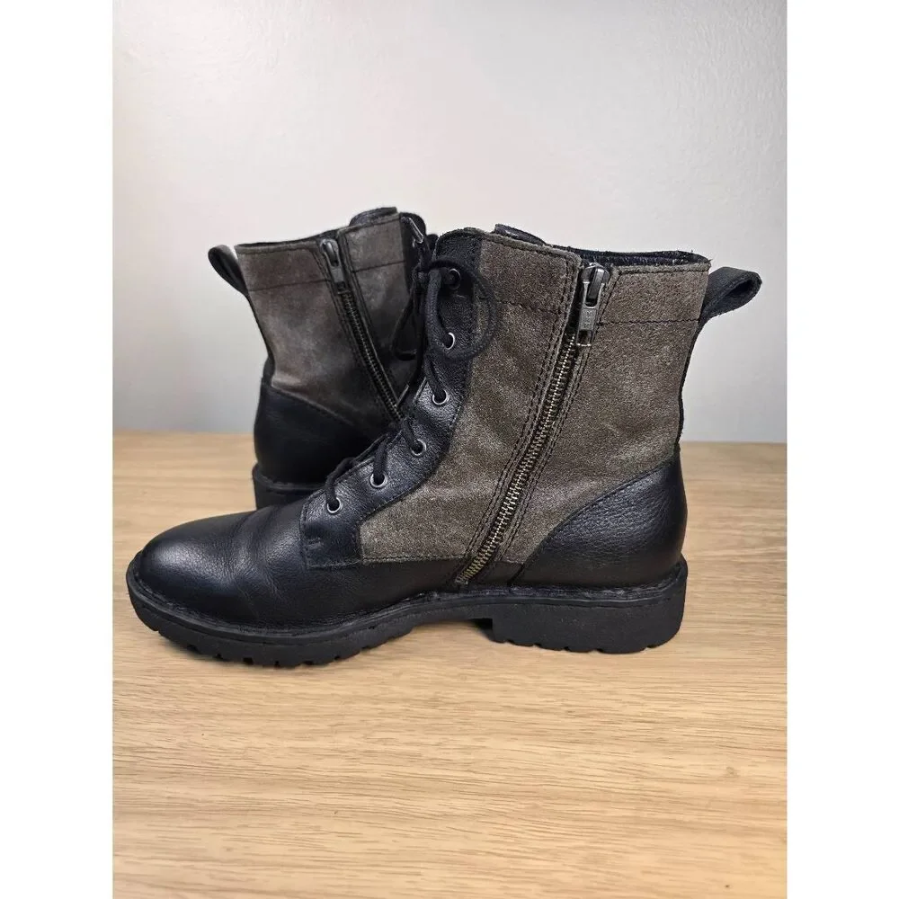 Born Malvin Black Leather Boots Men's Size 8